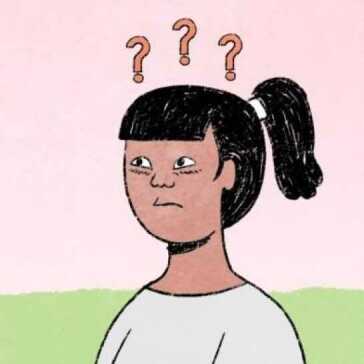 Una donna che pensa.