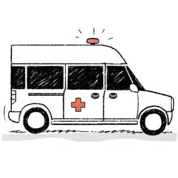 An ambulance.